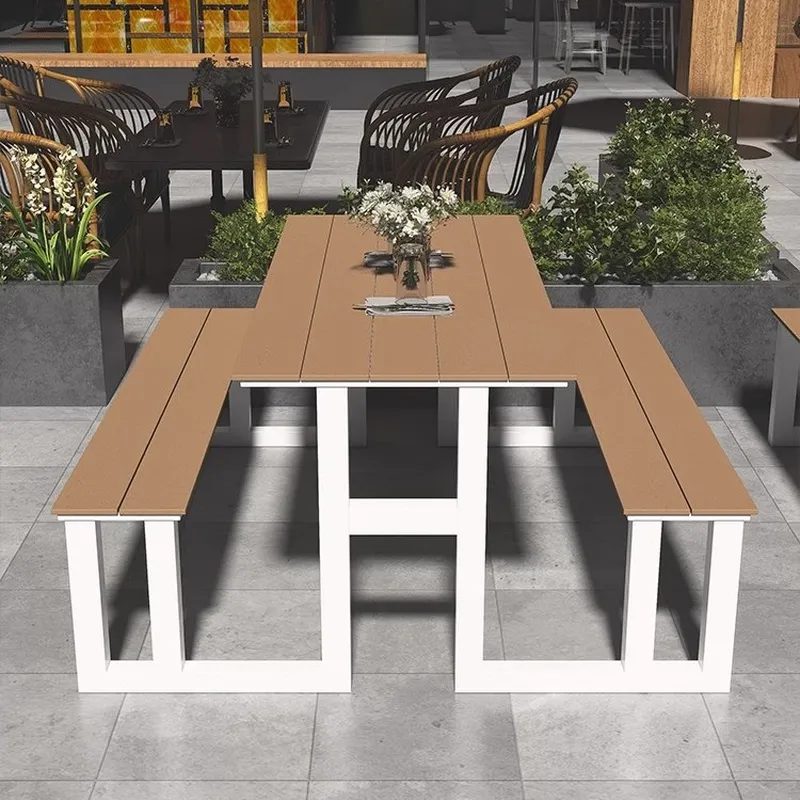Simple Outdoor Wrought Iron Ta - Outdoor Furniture One Piece 评论和价格
